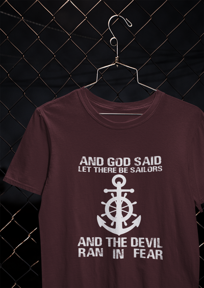 Storms Make Me Strong Merchant Navy Mens Half Sleeves T-shirt- FunkyTeesClub