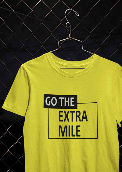 Go The Extra Mile Women Half Sleeves T-shirt- FunkyTeesClub