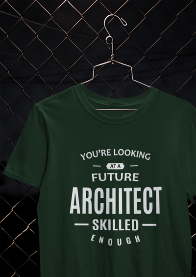 Future Architect Profession Mens Half Sleeves T-shirt- FunkyTeesClub
