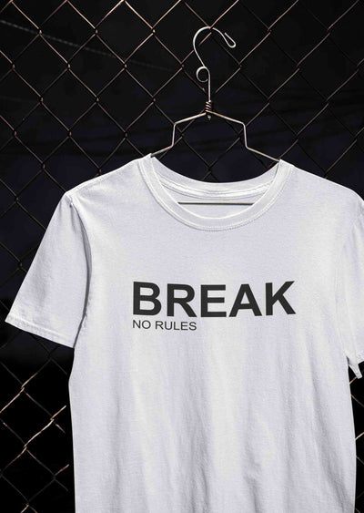 Break No Rules Women Half Sleeves T-shirt- FunkyTeesClub