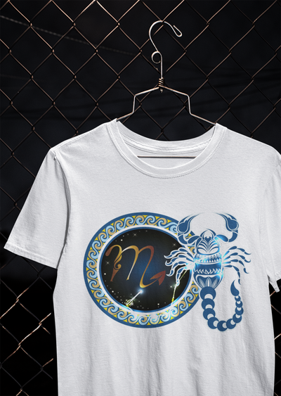 Scorpio Zodiac Sign Mens Half Sleeves T-shirt- FunkyTeesClub