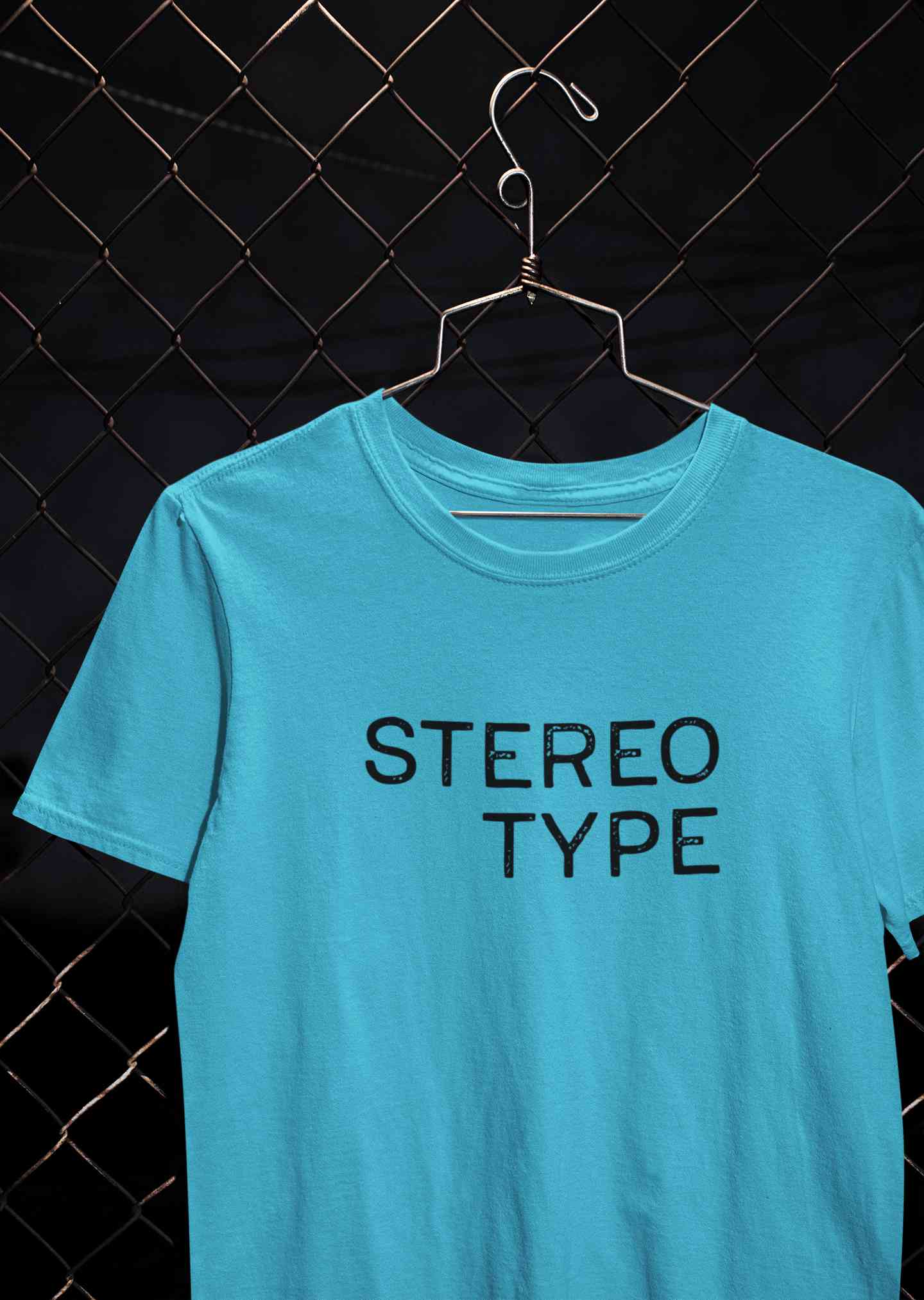 Stereotype Typography Mens Half Sleeves T-shirt- FunkyTeesClub