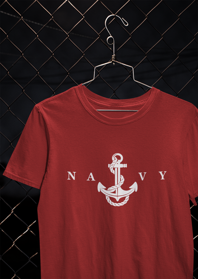 Merchant Navy Mens Half Sleeves T-shirt- FunkyTeesClub