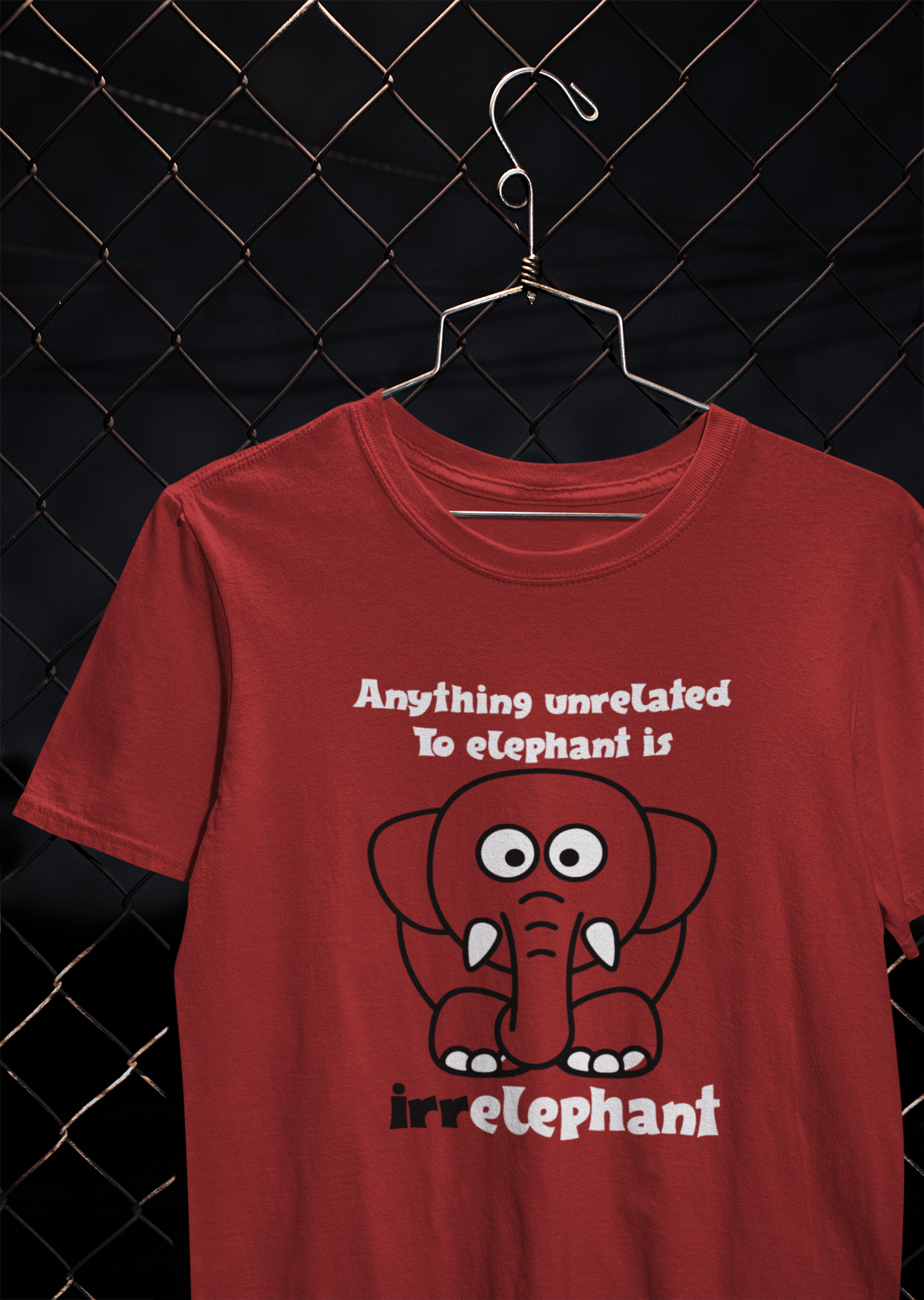 Irrelephant Funny Women Half Sleeves T-shirt- FunkyTeesClub