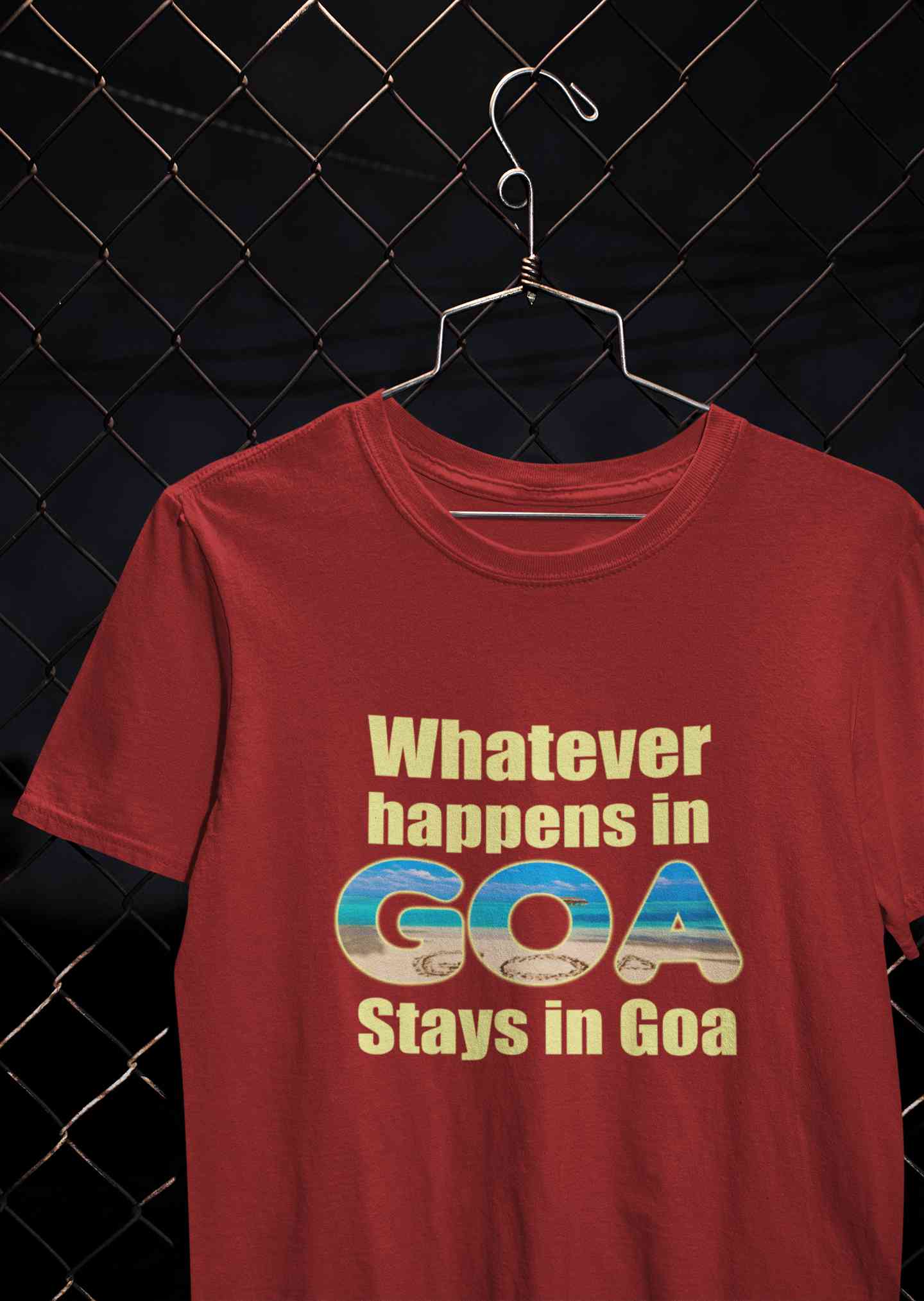Whatever happens In Goa Stays In Goa Women Half Sleeves T-shirt- FunkyTeesClub