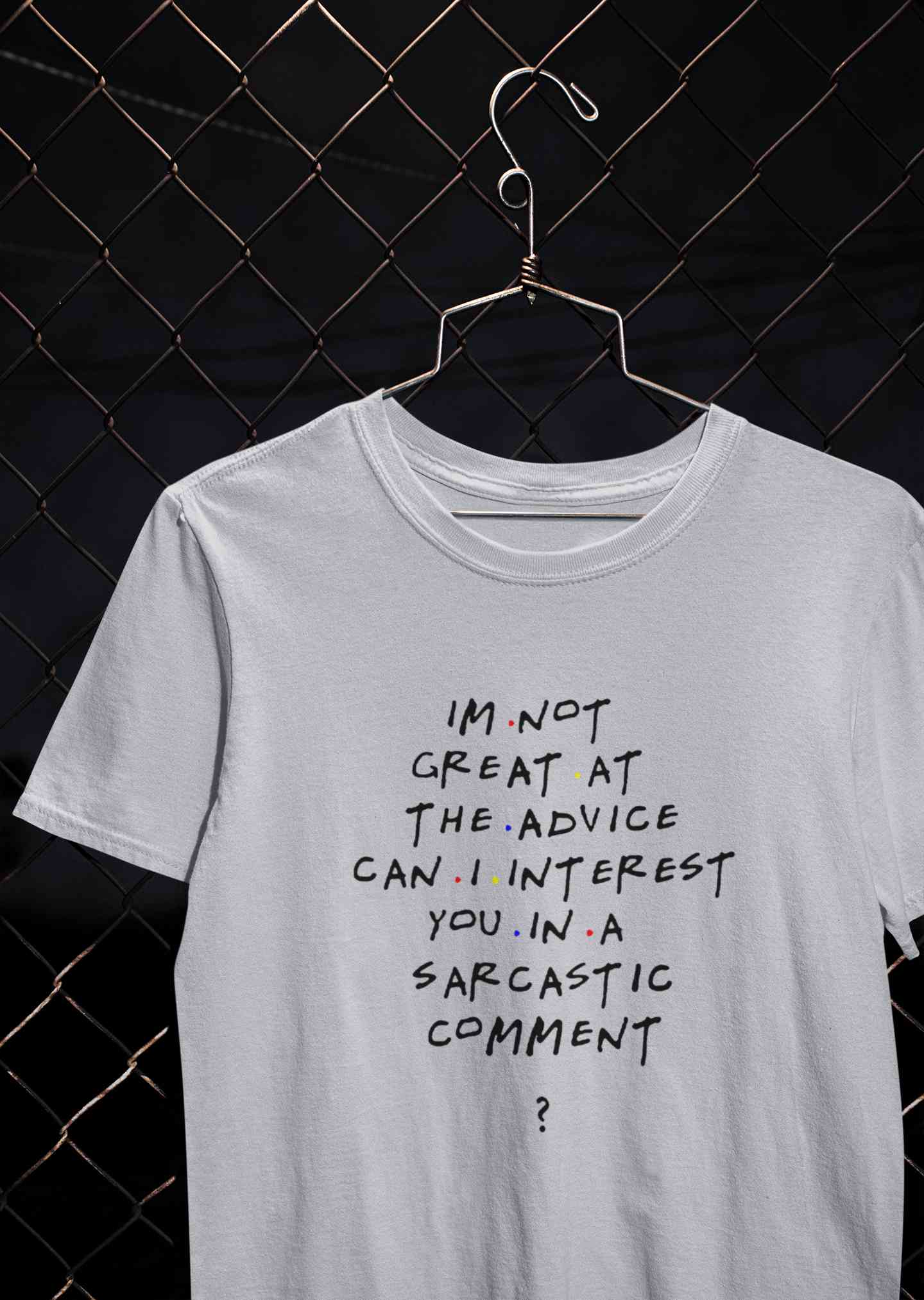 F.R.I.E.N.D.S Sarcastic Comment Chandler Mens Half Sleeves T-shirt- FunkyTeesClub