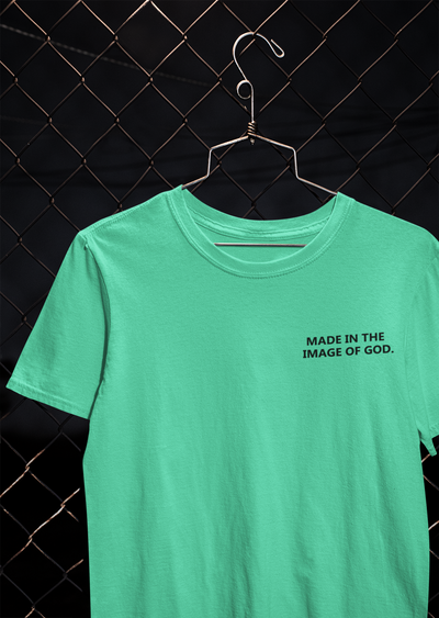Made In The Image Of God Women Half Sleeves T-shirt- FunkyTeesClub