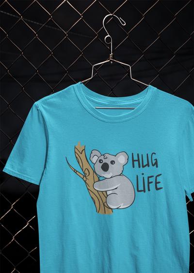 Hug Life Desi Women Half Sleeves T-shirt- FunkyTeesClub