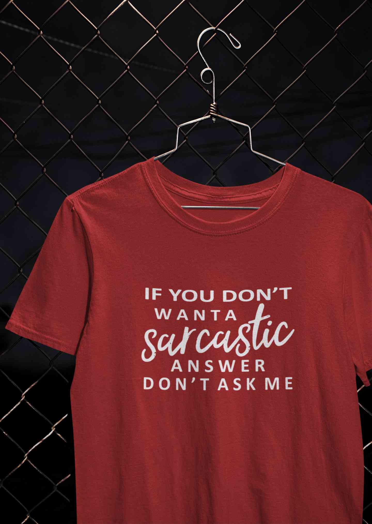 If You Do Not Sarcastic Answer Typography Women Half Sleeves T-shirt- FunkyTeesClub