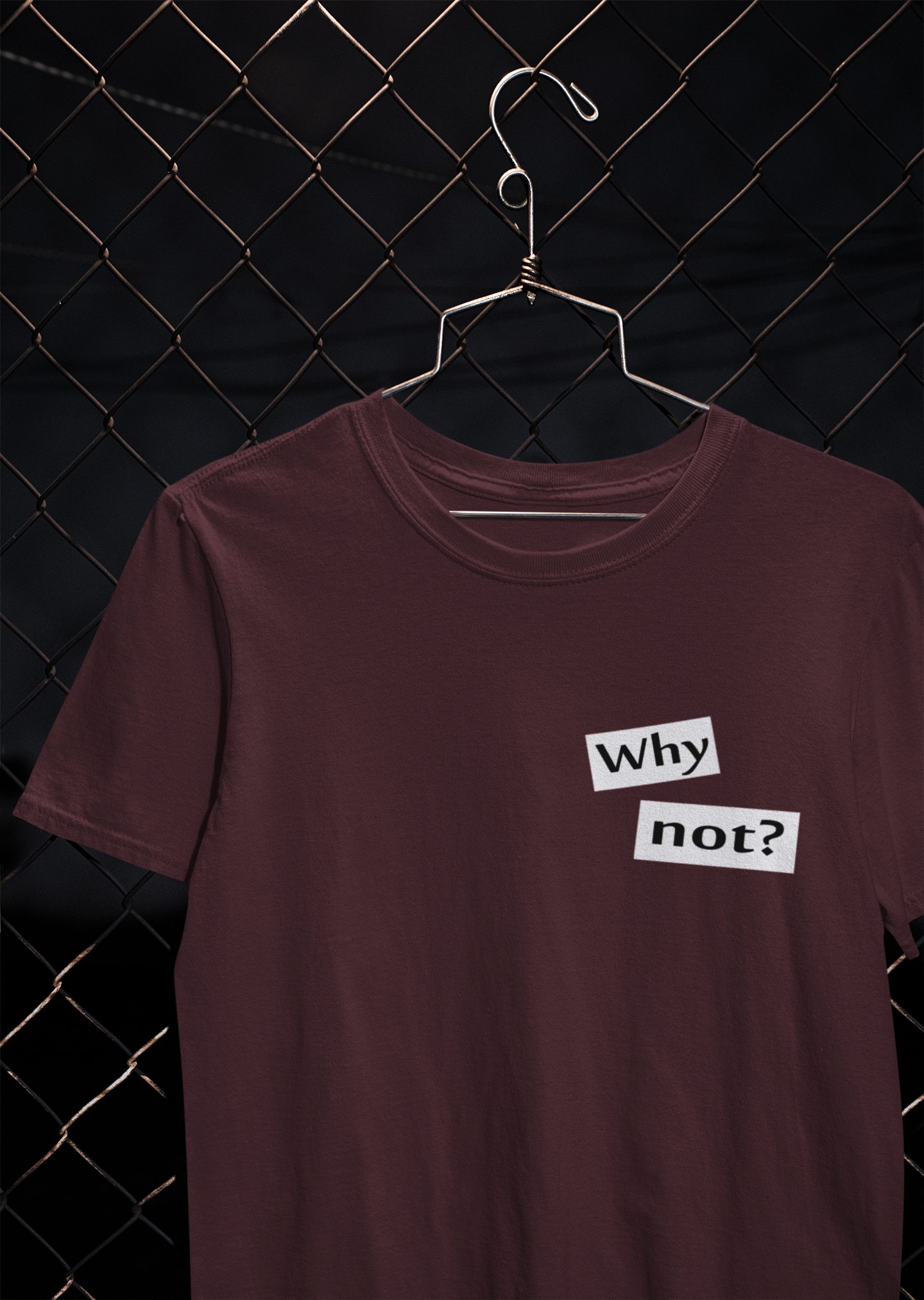 Why Not Quotes Mens Half Sleeves T-shirt- FunkyTeesClub
