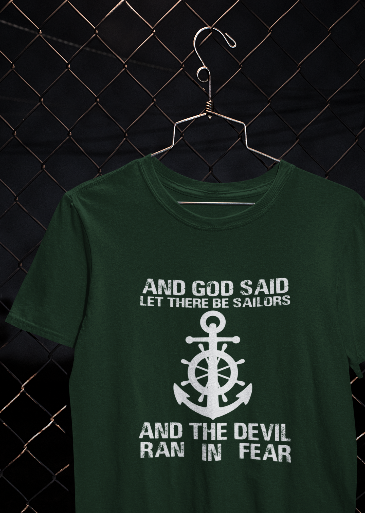 Storms Make Me Strong Merchant Navy Mens Half Sleeves T-shirt- FunkyTeesClub