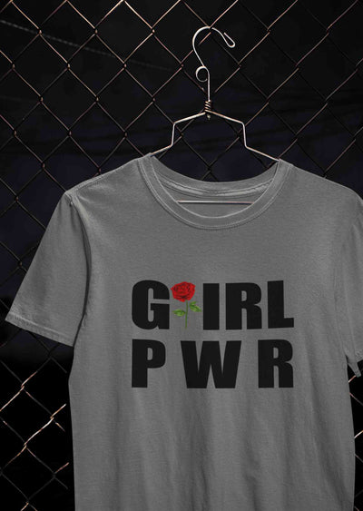 Girl Power Women Half Sleeves T-shirt- FunkyTeesClub