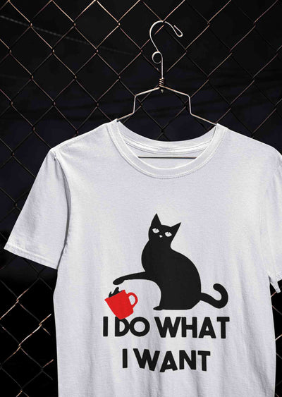 I Do What I Want Mens Half Sleeves T-shirt- FunkyTeesClub