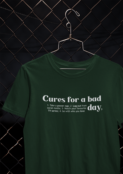 Cures For A Bad Quotes Women Half Sleeves T-shirt- FunkyTeesClub