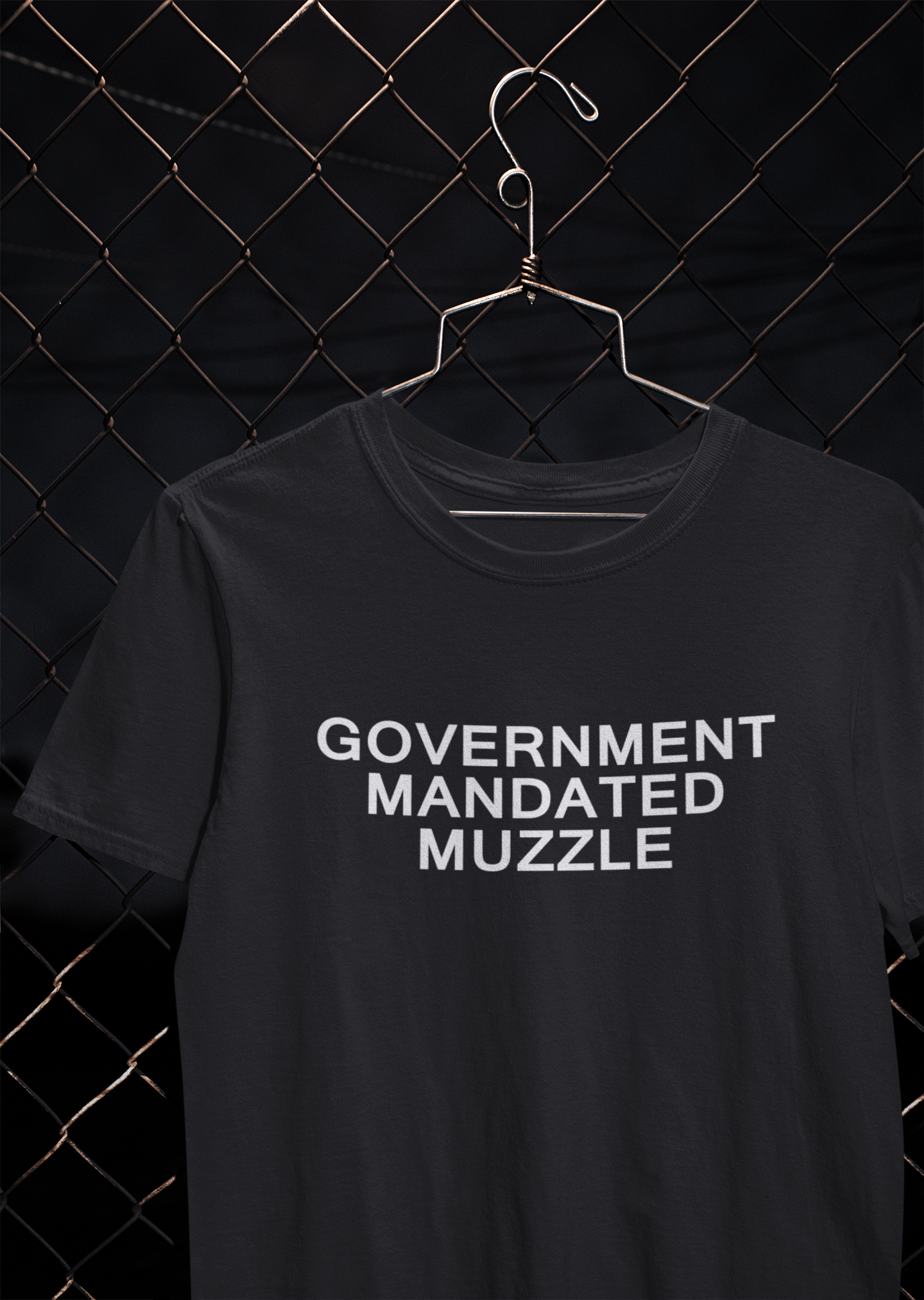 Government Mandated Muzzle Anti Government Mens Half Sleeves T-shirt- FunkyTeesClub