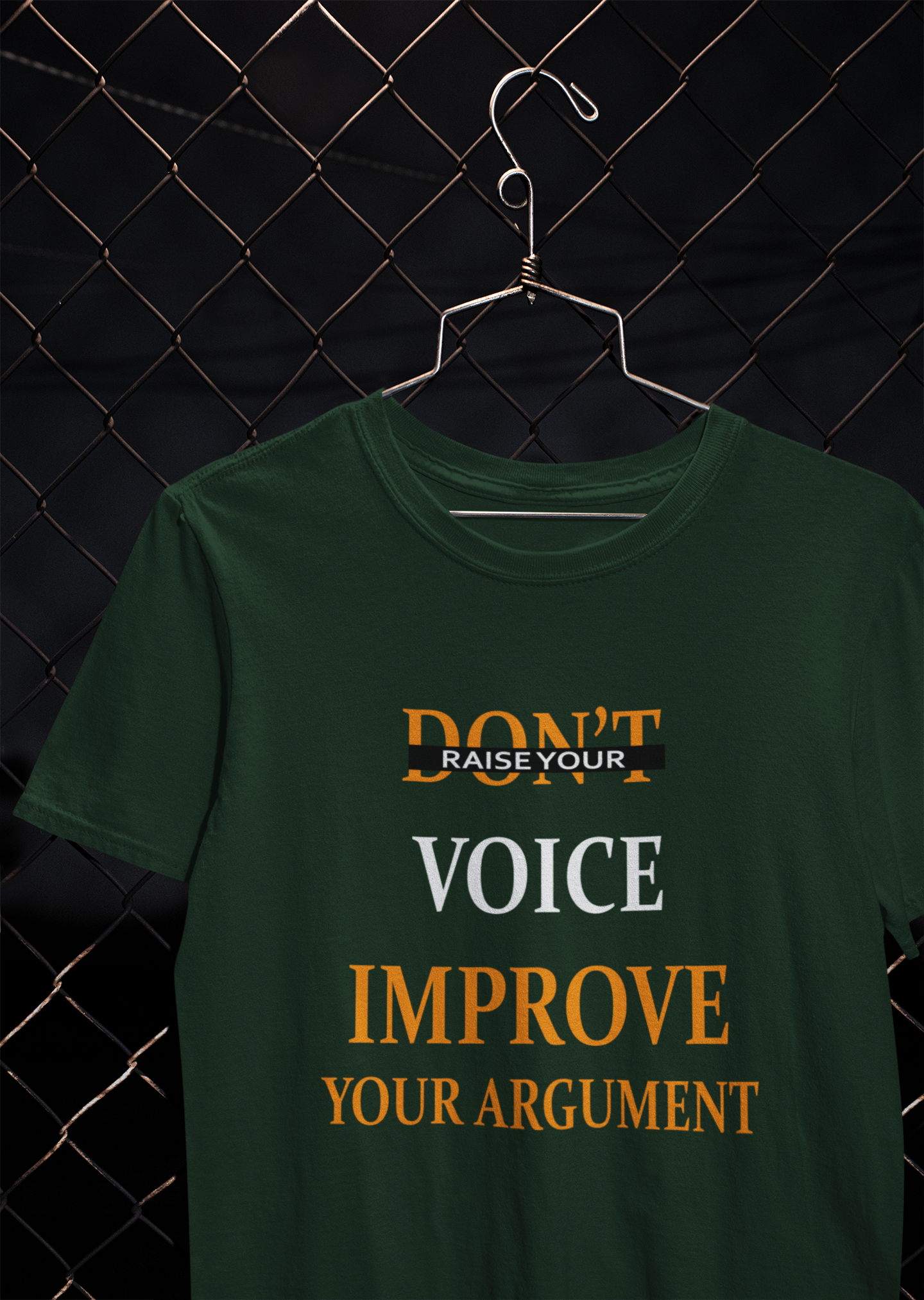 Dont Raise Your Voice Improve Your Argument Lawyer Women Half Sleeves T-shirt- FunkyTeesClub