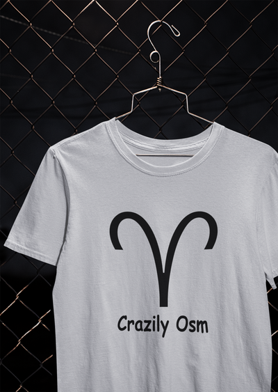 Aries Zodiac Sign Mens Half Sleeves T-shirt- FunkyTeesClub