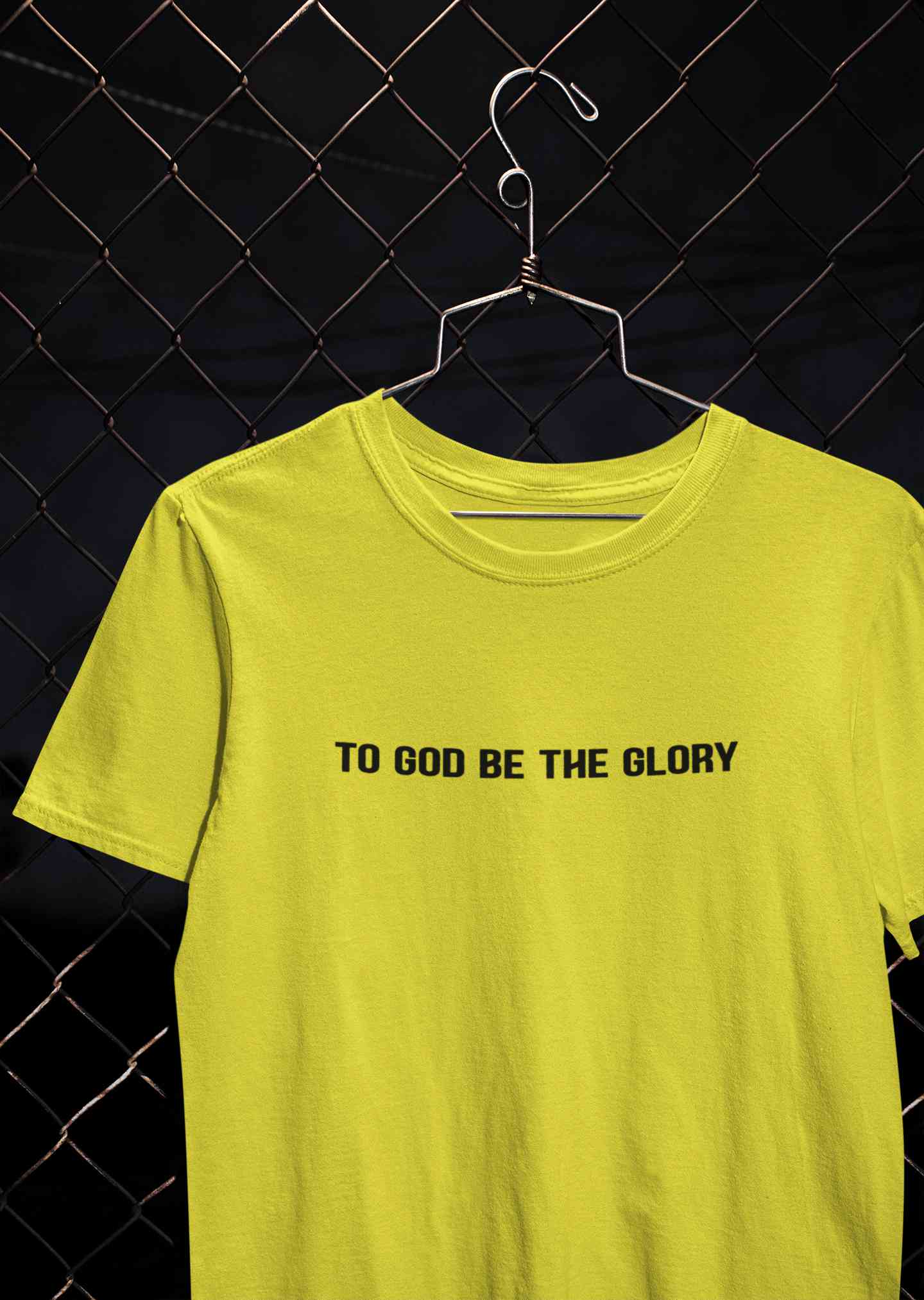 To God Be The Glory Minimals Mens Half Sleeves T-shirt- FunkyTeesClub