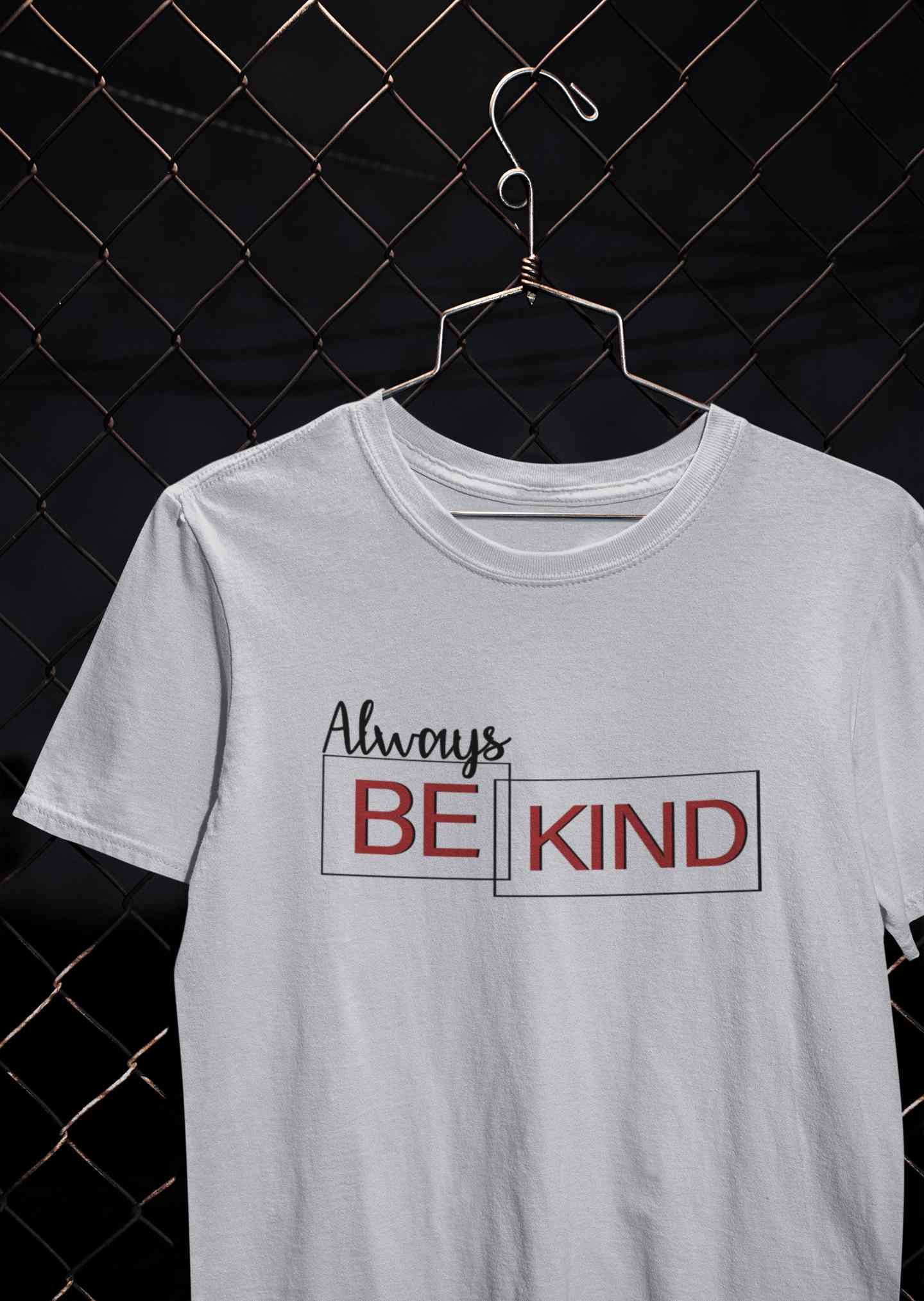 Always Be Kind Typography Mens Half Sleeves T-shirt- FunkyTeesClub