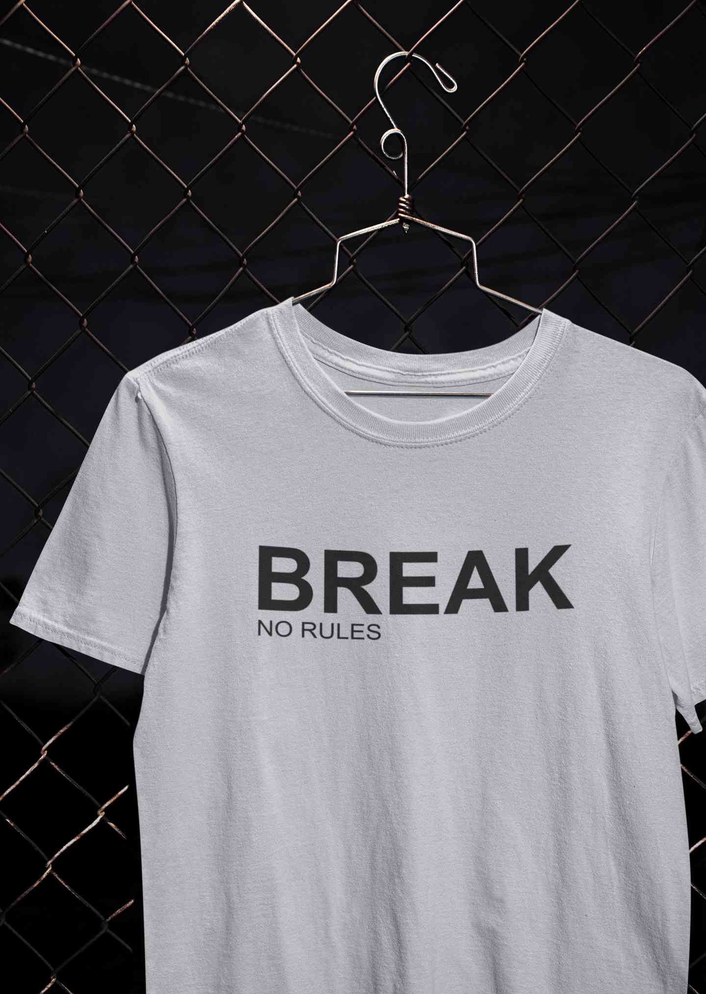 Break No Rules Women Half Sleeves T-shirt- FunkyTeesClub