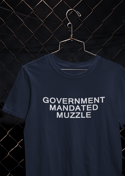 Government Mandated Muzzle Anti Government Women Half Sleeves T-shirt- FunkyTeesClub