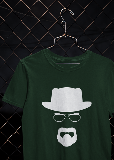 Heisenberg Breaking Bad Web Series Mens Half Sleeves T-shirt- FunkyTeesClub