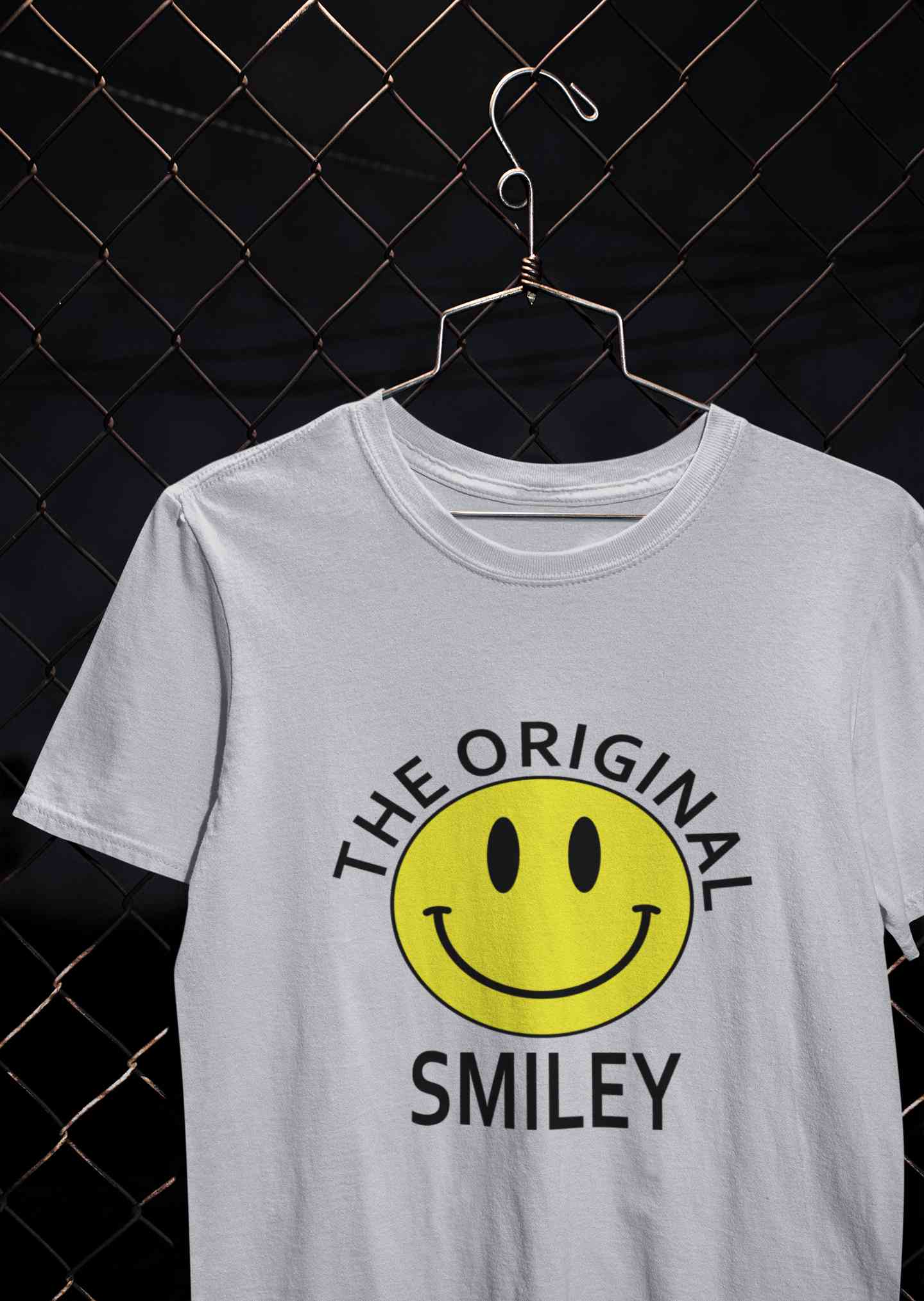 The Original Smiley Mens Half Sleeves T-shirt- FunkyTeesClub
