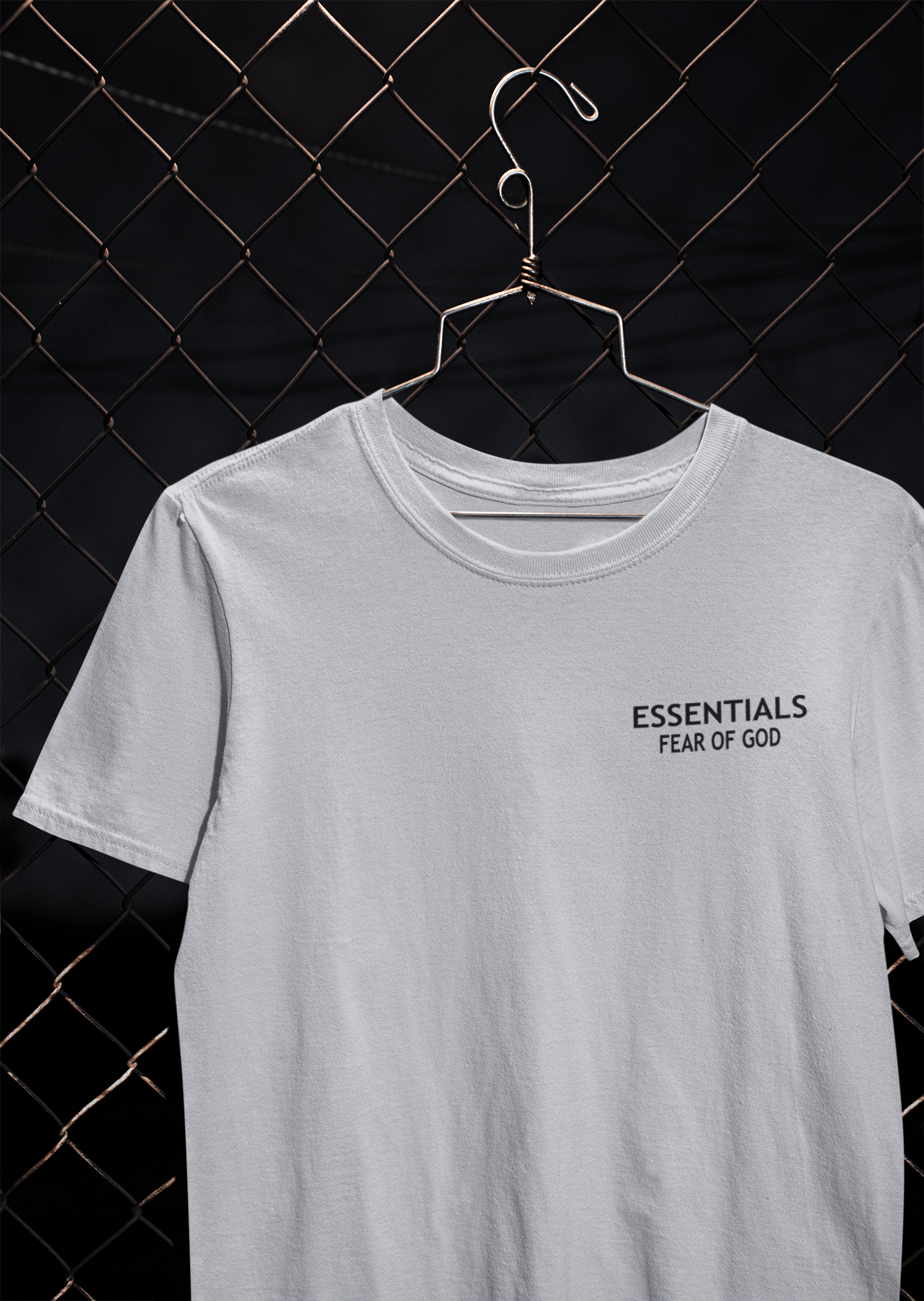 Essentials Fear Of God Women Half Sleeves T-shirt- FunkyTeesClub