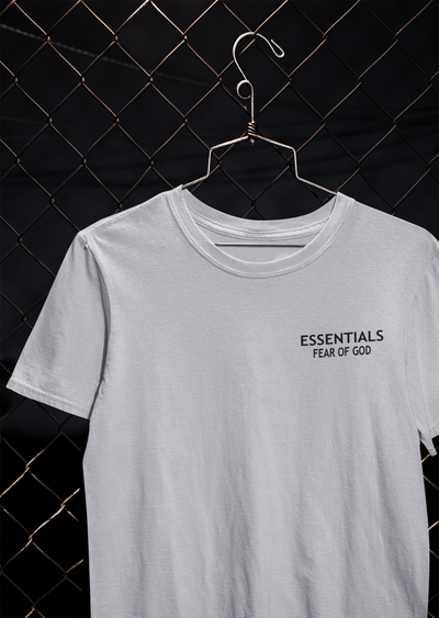 Essentials Fear Of God Women Half Sleeves T-shirt- FunkyTeesClub