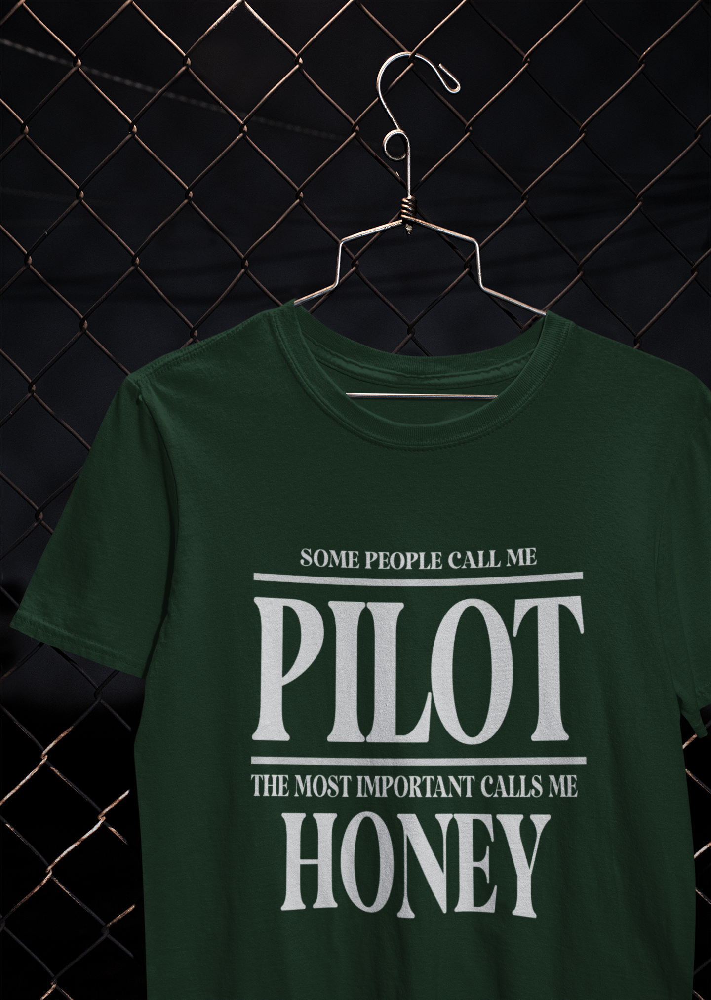 Some People Calls Me Pilot Mens Half Sleeves T-shirt- FunkyTeesClub