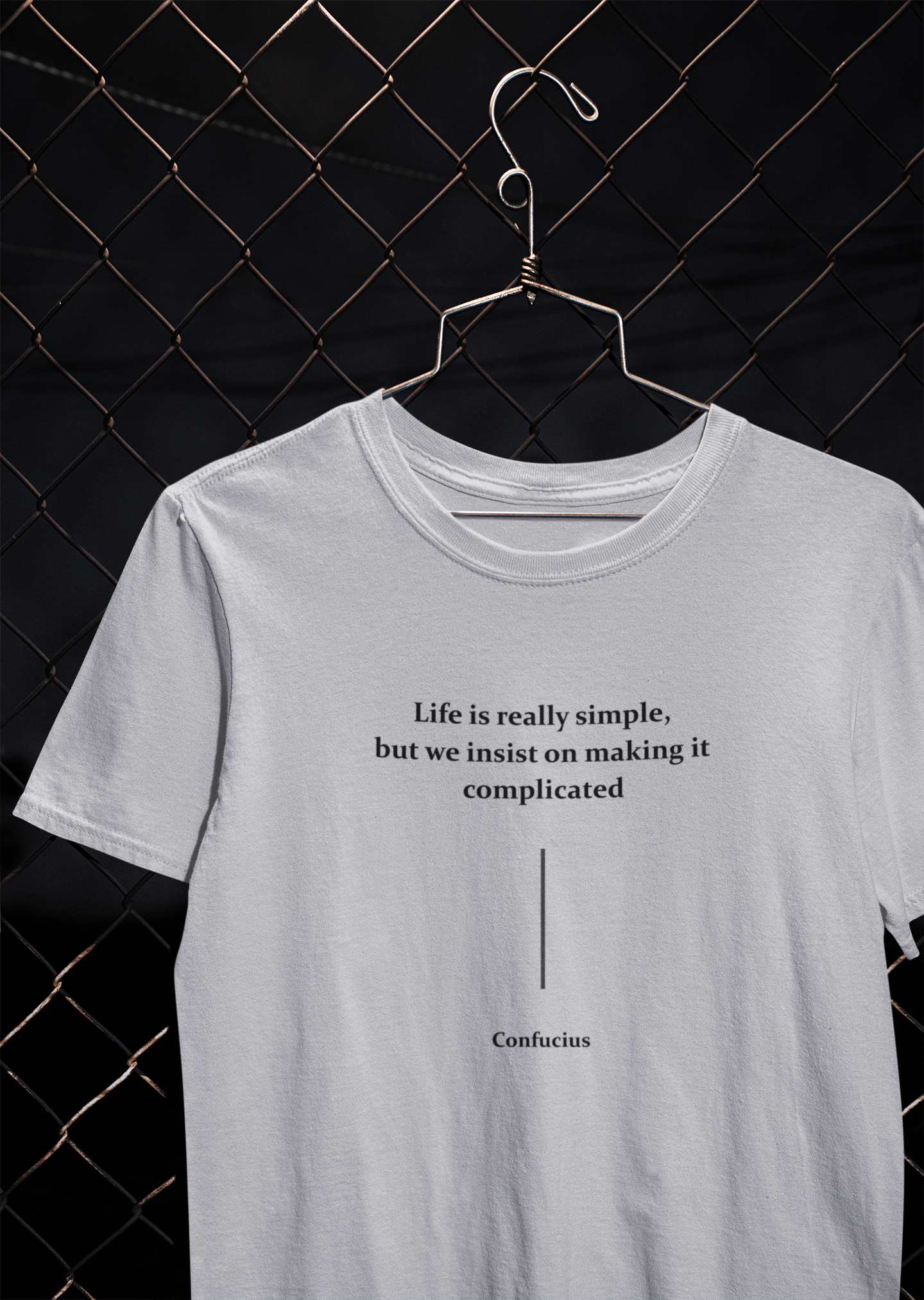 Life Is Really Simple Quotes Mens Half Sleeves T-shirt- FunkyTeesClub