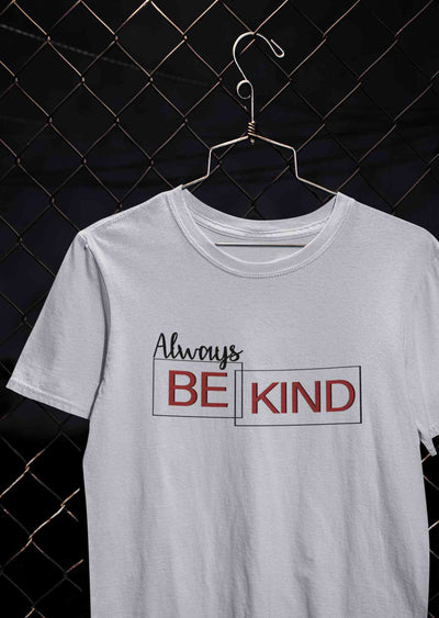 Always Be Kind Typography Women Half Sleeves T-shirt- FunkyTeesClub