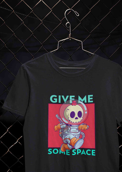 Give Me Some Space Women Half Sleeves T-shirt- FunkyTeesClub