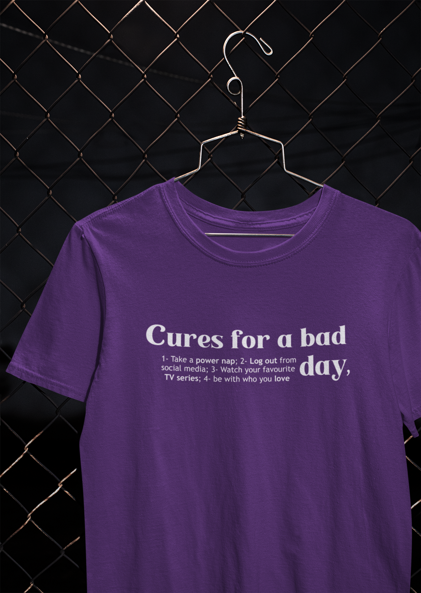 Cures For A Bad Quotes Mens Half Sleeves T-shirt- FunkyTeesClub