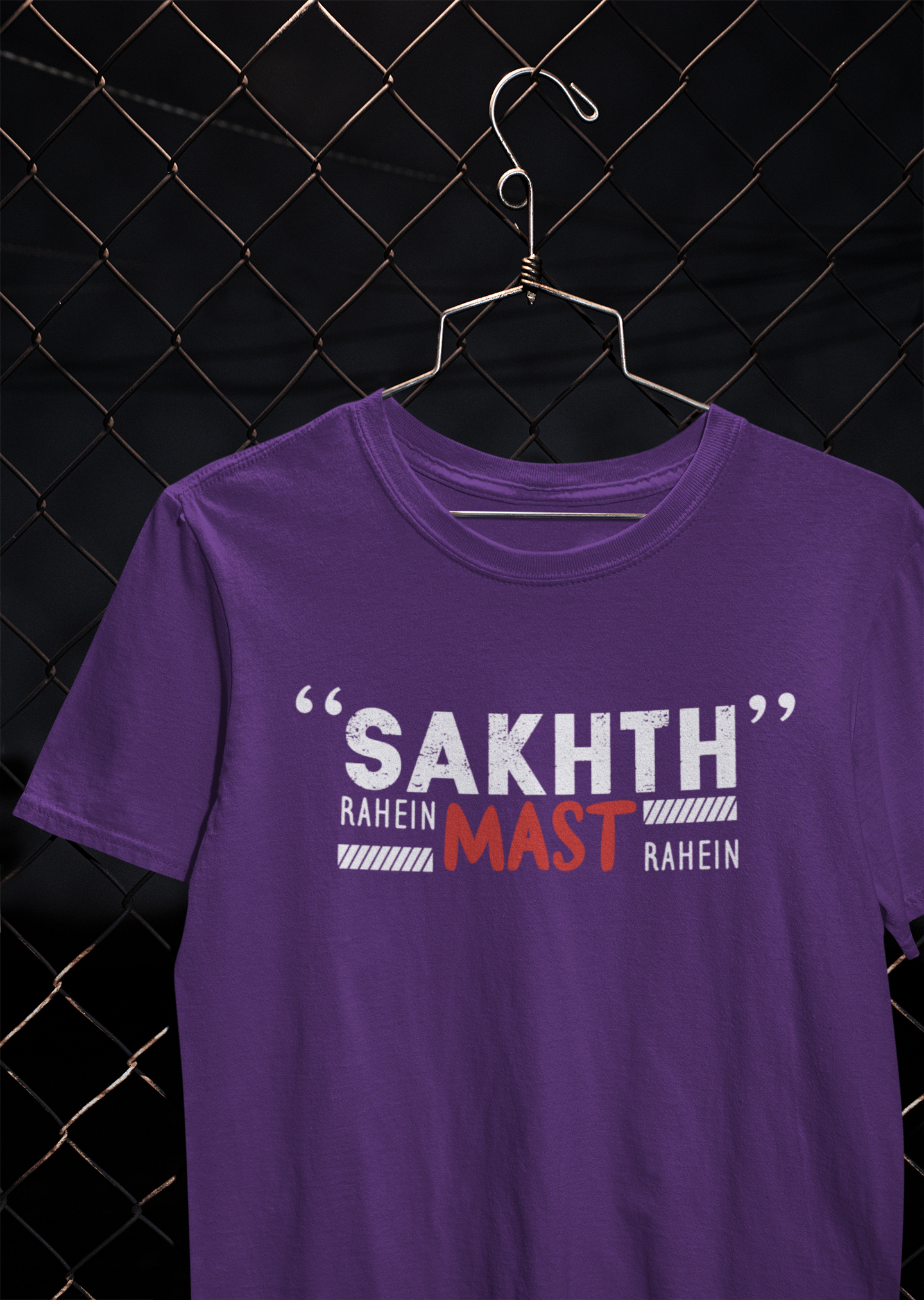 Sakht Rahe Mast Rahe Desi Mens Half Sleeves T-shirt- FunkyTeesClub