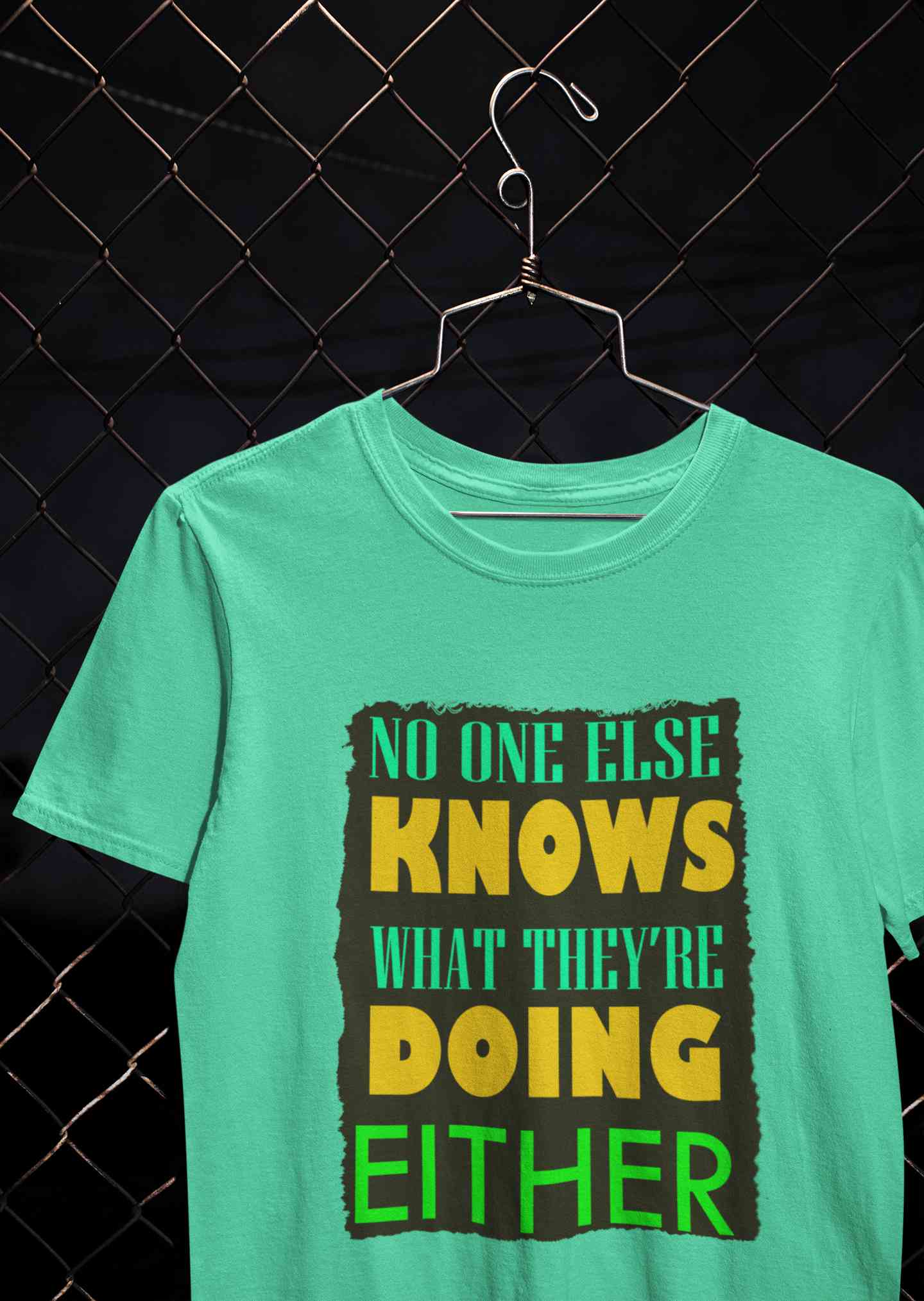 No One Knows Mens Half Sleeves T-shirt- FunkyTeesClub