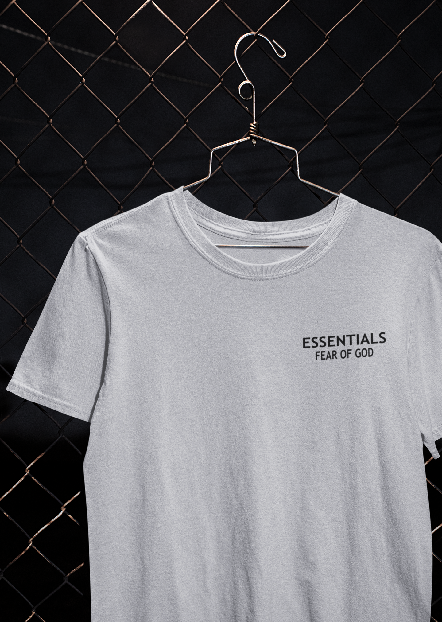 Essentials Fear Of God Mens Half Sleeves T-shirt- FunkyTeesClub