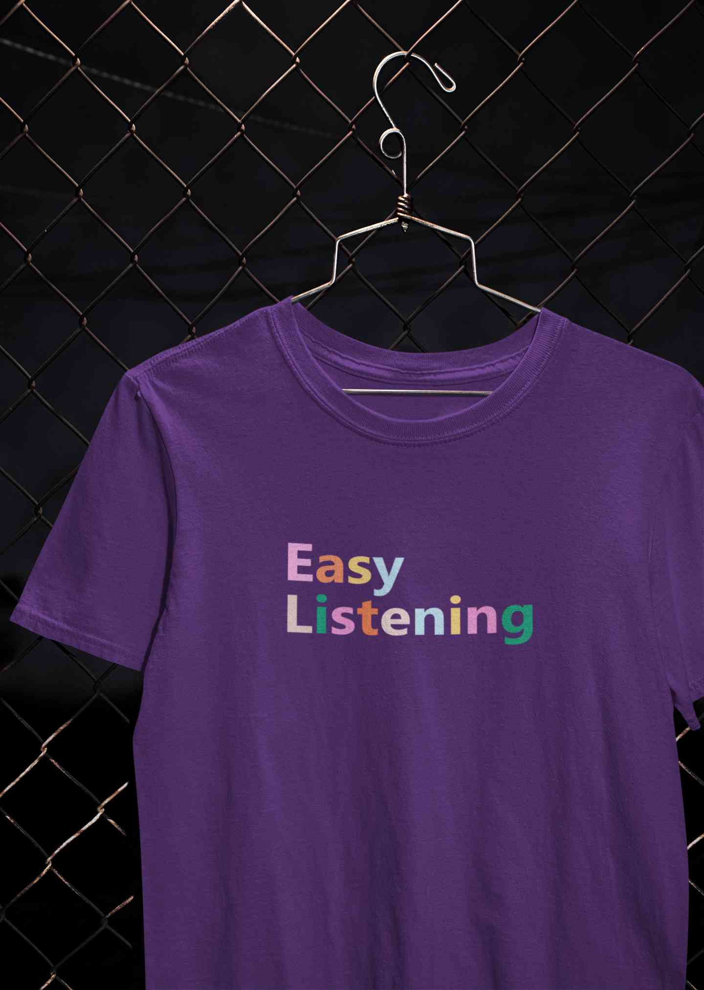 Easy Listening Women Half Sleeves T-shirt- FunkyTeesClub