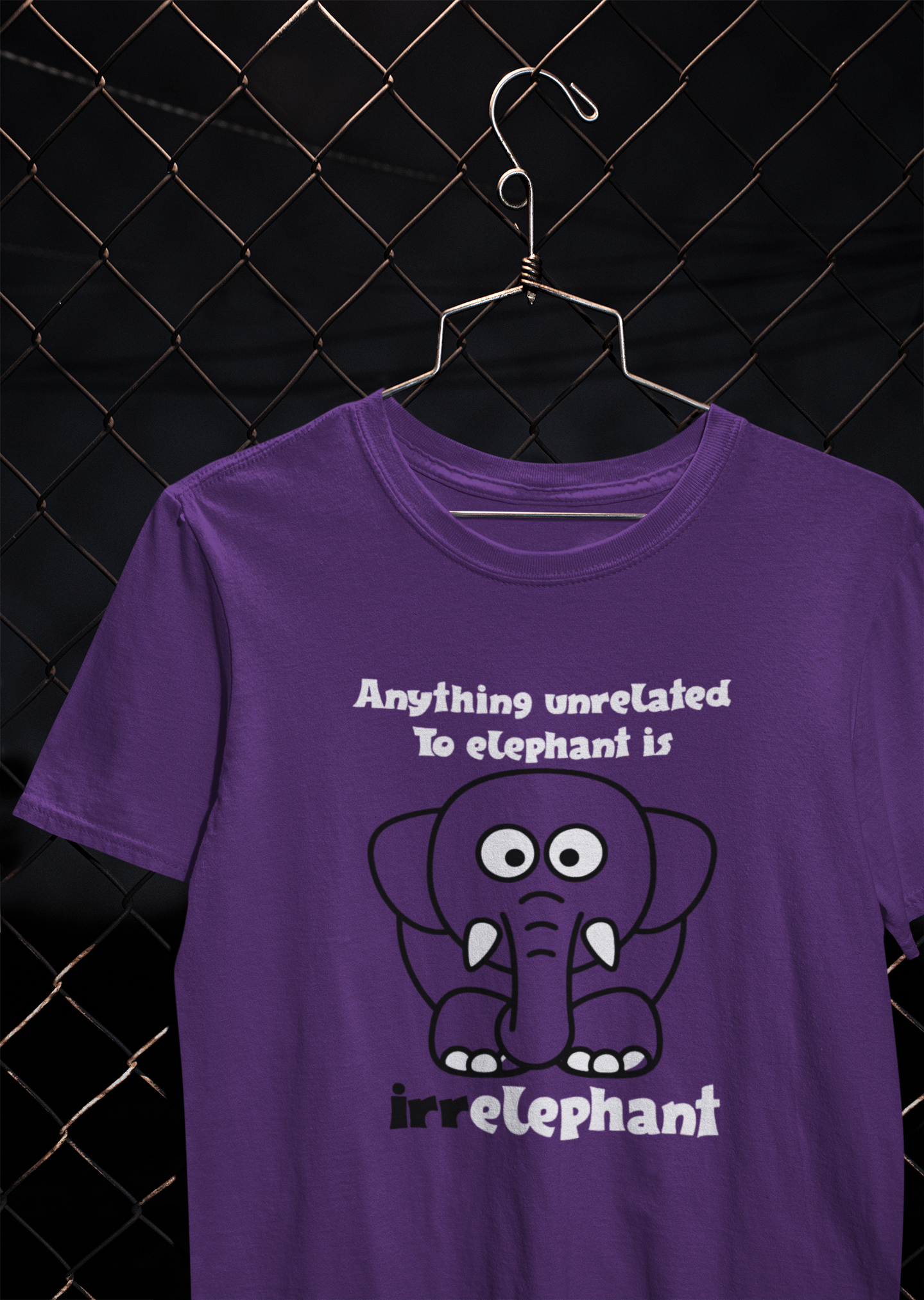 Irrelephant Funny Mens Half Sleeves T-shirt- FunkyTeesClub