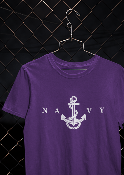 Merchant Navy Mens Half Sleeves T-shirt- FunkyTeesClub