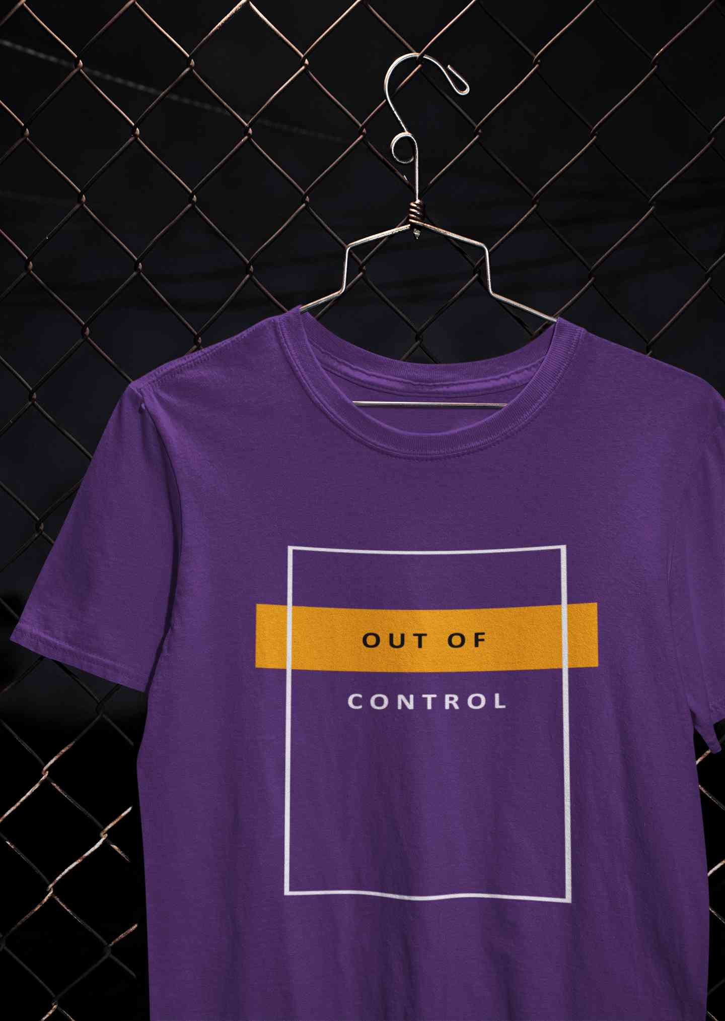 Out Of Control Mens Half Sleeves T-shirt- FunkyTeesClub