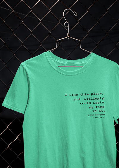 I Like This Place Quotes Women Half Sleeves T-shirt- FunkyTeesClub