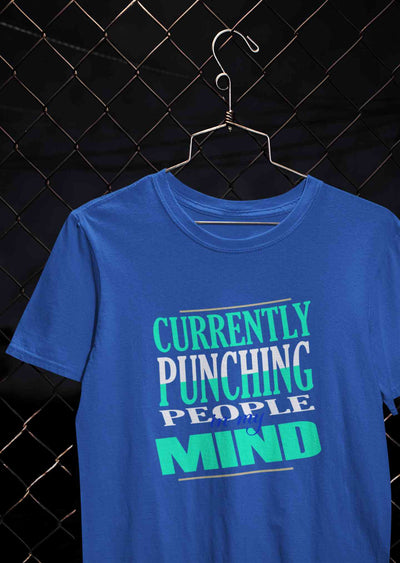 Punching People Women Half Sleeves T-shirt- FunkyTeesClub
