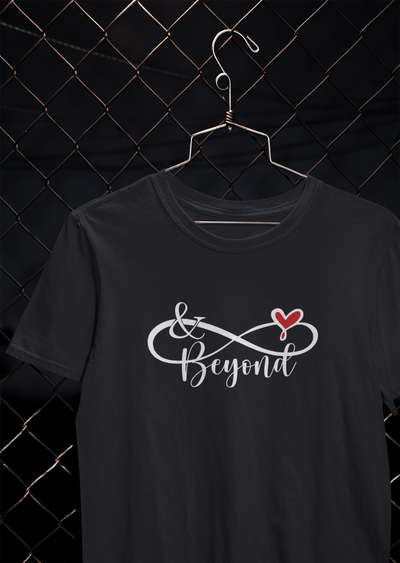 To Infinity Couple Half Sleeves T-Shirts -FunkyTeesClub