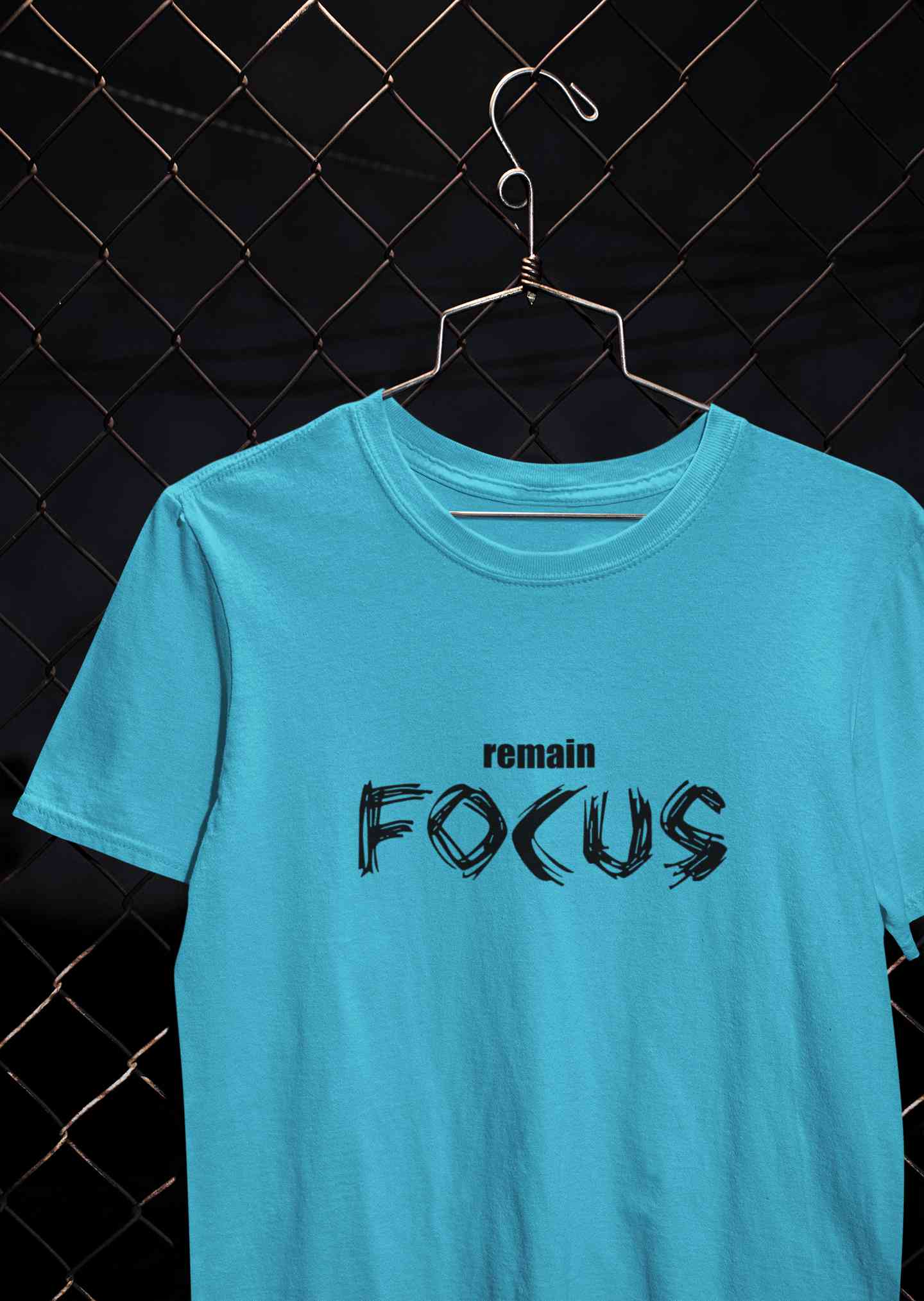 Remain Focus Minimals  Mens Half Sleeves T-shirt- FunkyTeesClub