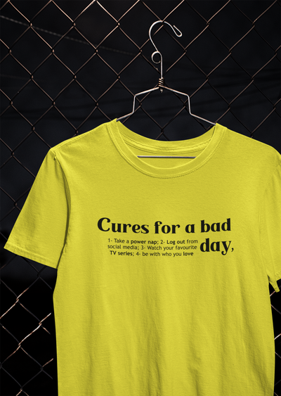 Cures For A Bad Quotes Women Half Sleeves T-shirt- FunkyTeesClub
