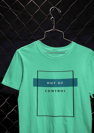 Out Of Control Women Half Sleeves T-shirt- FunkyTeesClub