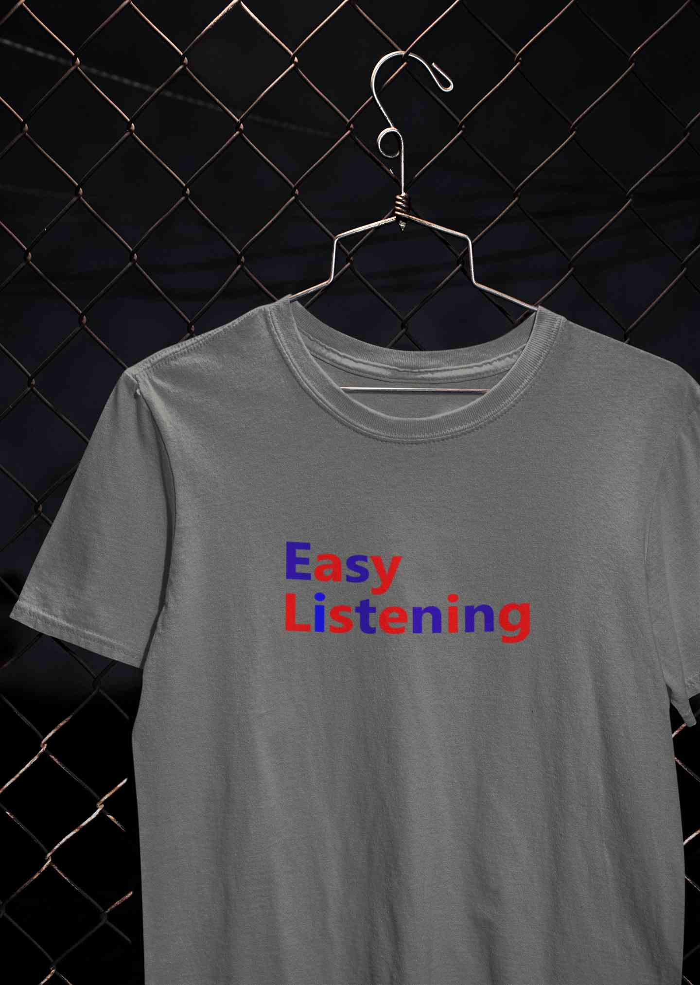 Easy Listening Mens Half Sleeves T-shirt- FunkyTeesClub