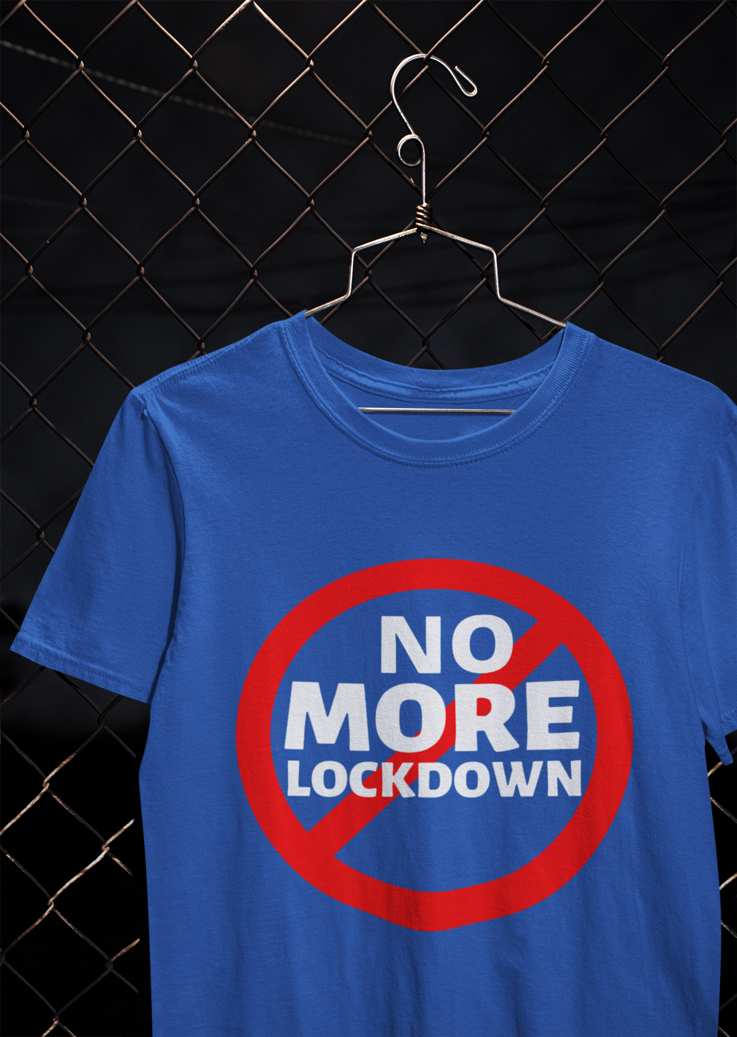 No More Lockdown Anti Government Mens Half Sleeves T-shirt- FunkyTeesClub