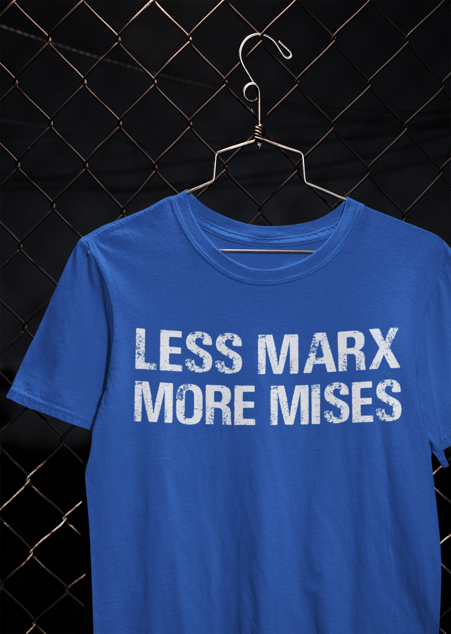 Libertarian Anti Socialist Less Marx More Mises Anti Government Women Half Sleeves T-shirt- FunkyTeesClub